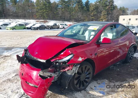 2022 Tesla Model Y Performance Dual Motor All-Wheel Drive из США, поврежденный, VIN 7SAYGDEF5NF377146